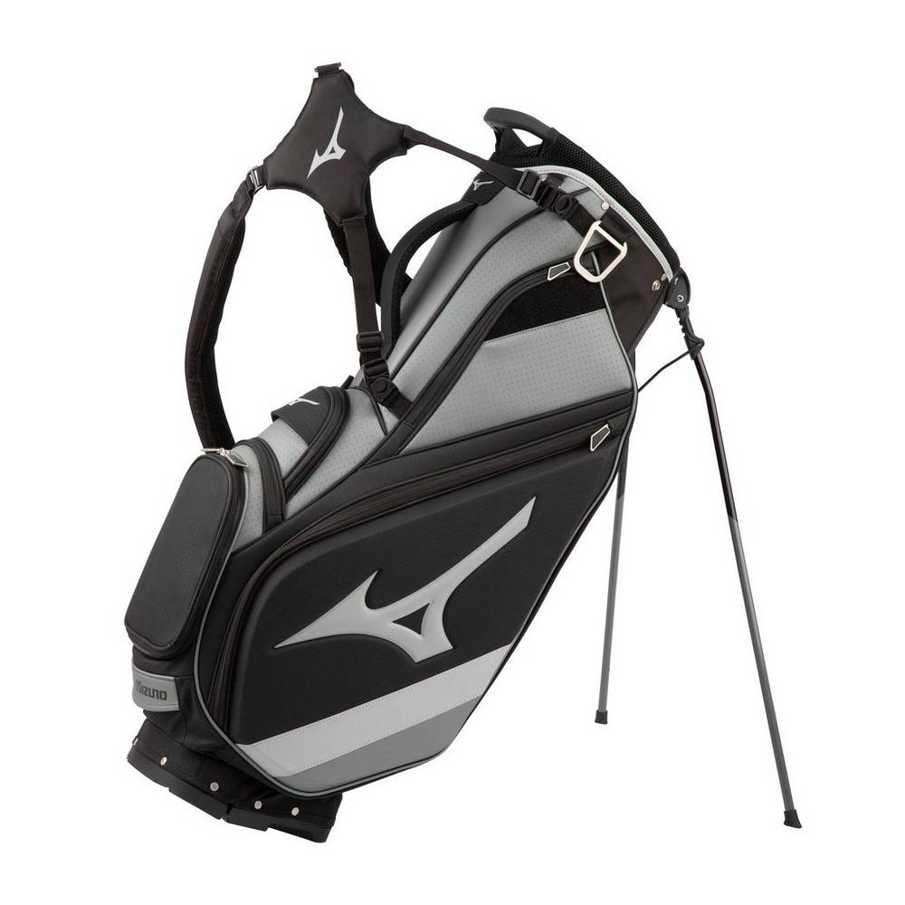 Mizuno Tour 14-Way Stand Férfi Táská Fekete/Szürke URI748369